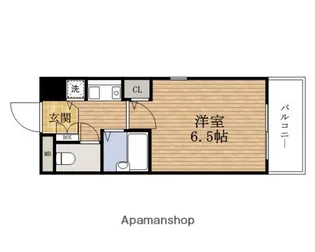 大阪府大阪市中央区徳井町1丁目【マンション】の間取り