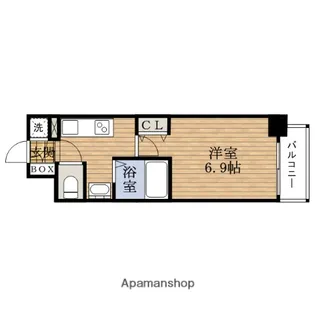 大阪府大阪市西区京町堀1丁目【マンション】の間取り