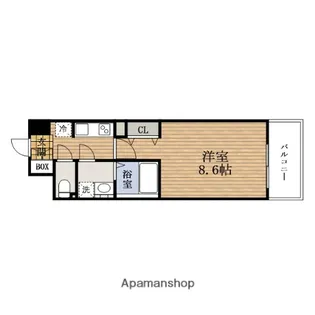 大阪府大阪市東成区中道1丁目【マンション】の間取り
