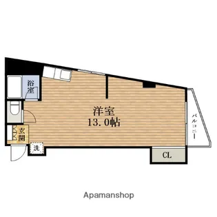 大阪府大阪市西区北堀江2丁目【マンション】の間取り
