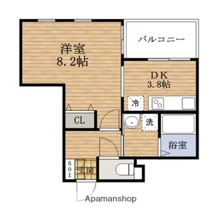 大阪府大阪市西区京町堀1丁目【マンション】の間取り