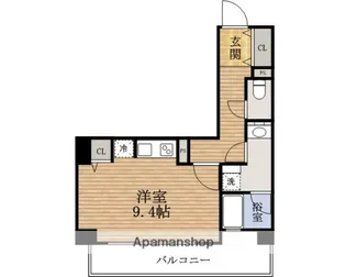 大阪府大阪市西区西本町1丁目【マンション】の間取り