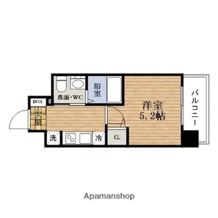 大阪府大阪市西区南堀江4丁目【マンション】の間取り