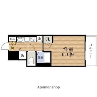大阪府大阪市浪速区元町2丁目【マンション】の間取り