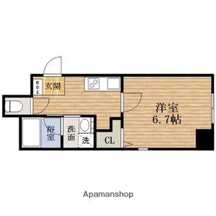 大阪府大阪市天王寺区上汐3丁目【マンション】の間取り