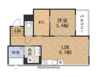 大阪府大阪市中央区内久宝寺町2丁目【マンション】の間取り