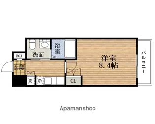 大阪府大阪市中央区日本橋1丁目【マンション】の間取り