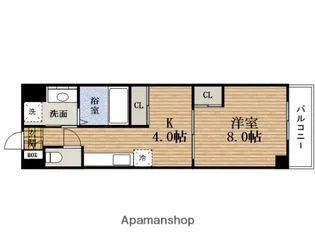 大阪府大阪市住之江区西住之江1丁目【マンション】の間取り