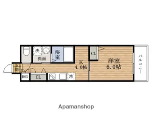 大阪府大阪市住之江区西住之江1丁目【マンション】の間取り