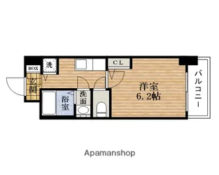 大阪府大阪市中央区松屋町住吉【マンション】の間取り