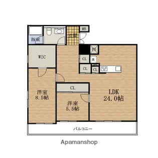 大阪府大阪市浪速区幸町2丁目【マンション】の間取り