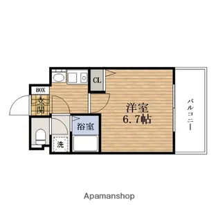 大阪府大阪市天王寺区上本町6丁目【マンション】の間取り