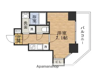 大阪府大阪市中央区常盤町1丁目【マンション】の間取り