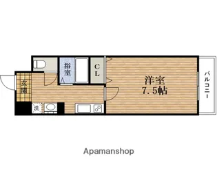 大阪府大阪市中央区島之内2丁目【マンション】の間取り