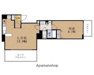 大阪府大阪市中央区内平野町3丁目【マンション】の間取り