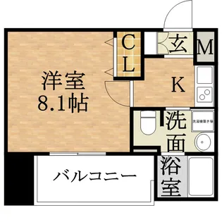 プレサンス大阪城公園ファーストシート【8階】の間取り