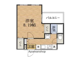 大阪府大阪市西区新町1丁目【マンション】の間取り
