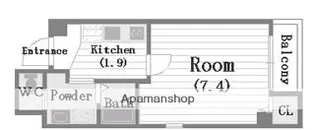 大阪府大阪市西区新町1丁目【マンション】の間取り