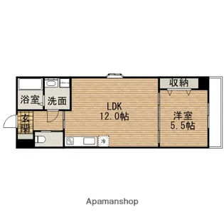 大阪府大阪市中央区内久宝寺町4丁目【マンション】の間取り