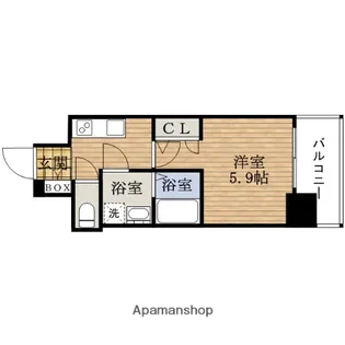 大阪府大阪市浪速区日本橋3丁目【マンション】の間取り