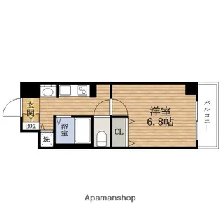 大阪府大阪市浪速区元町1丁目【マンション】の間取り
