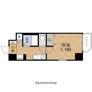 大阪府大阪市浪速区元町1丁目【マンション】の間取り