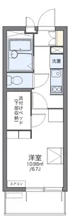 レオパレス西九条【204号室】の間取り