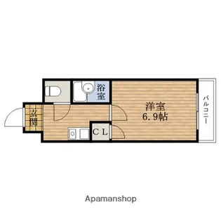 大阪府大阪市西区南堀江3丁目【マンション】の間取り