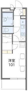 レオパレスレヴェルベールⅣ【405号室】の間取り