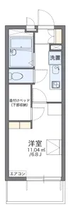 レオパレスレヴェルベールⅣ【401号室】の間取り