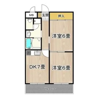 大正メゾン【5階】の間取り