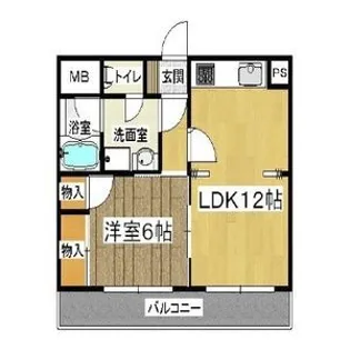 大正メゾン【6階】の間取り