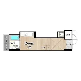 U RESIDENCE 弁天町 (是空弁天)【5階】の間取り