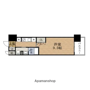 大阪府大阪市西区江之子島1丁目【マンション】の間取り