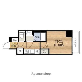 大阪府大阪市西区北堀江4丁目【マンション】の間取り