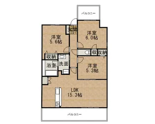 トレスアコルデ【7階】の間取り