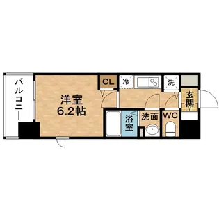 ララプレイス ザ・大阪リヴァージュ【7階】の間取り