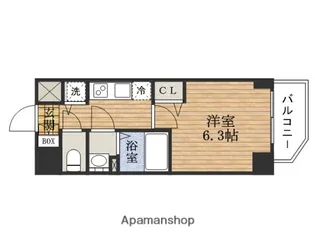 大阪府大阪市西区江戸堀3丁目【マンション】の間取り