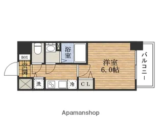 大阪府大阪市西区江戸堀3丁目【マンション】の間取り