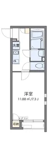 クレイノELAN【106号室】の間取り