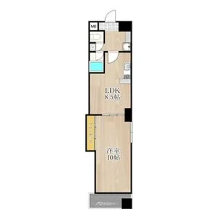 CITY SPIRE上町台【6階】の間取り