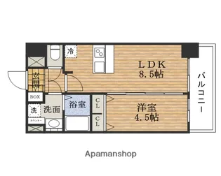 大阪府大阪市西区九条南2丁目【マンション】の間取り