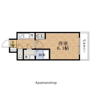 大阪府大阪市西区南堀江2丁目【マンション】の間取り