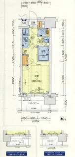 ララプレイス新大阪シエスタ【0702号室】の間取り