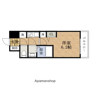 大阪府大阪市西区九条南3丁目【マンション】の間取り