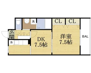 アージュ・ヴェール【1階】の間取り