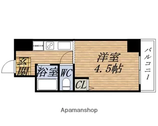 大阪府大阪市西区靱本町3丁目【マンション】の間取り