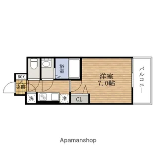 大阪府大阪市西区本田2丁目【マンション】の間取り