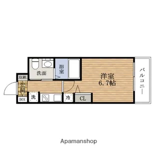大阪府大阪市西区本田1丁目【マンション】の間取り