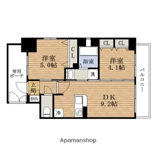 大阪府大阪市西区本田1丁目【マンション】の間取り